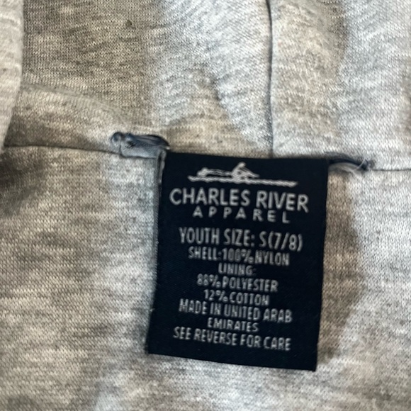 Charles River Youth Performance Jacket - size 7/8 - blue and gray. - Picture 2 of 7